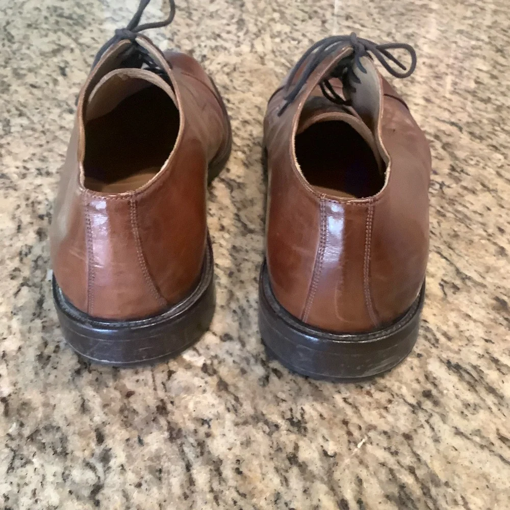 Johnston Murphy Mens 13 Brown Leather 59 11056 Cap Toe Oxford Shoes J. Murphy